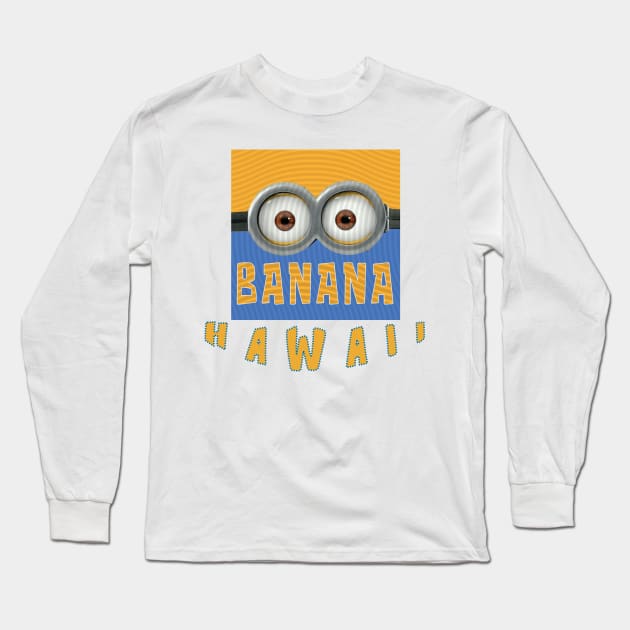 MINION BANANA USA HAWAII Long Sleeve T-Shirt by LuckYA